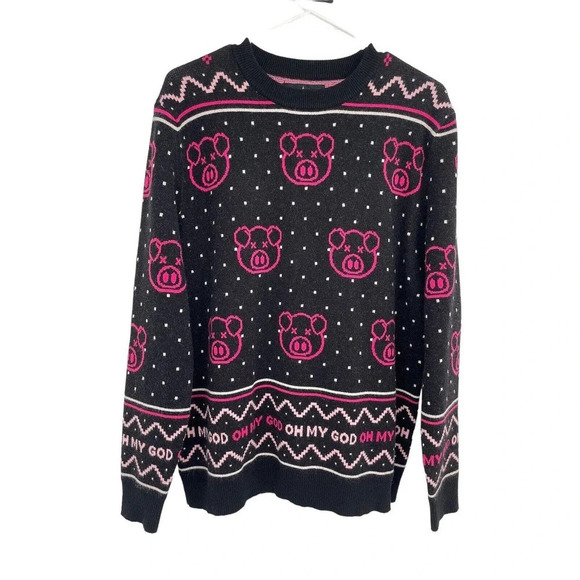 Shane Dawson Pig OH MY GOD Holiday Sweater Size Medium Merch - Picture 3 of 8